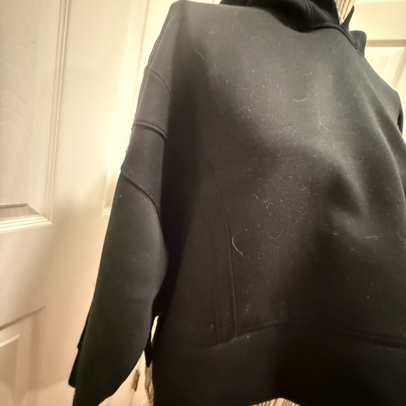 Abercrombie and Fitch YPB Neoknit Crop Hoodie Sweatshirt black large - Picture 10 of 11